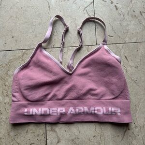 Medium pink under armour sports bra